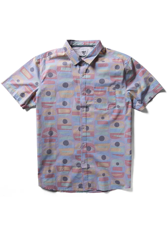 Minds Eye Eco Ss Shirt Dusty Rose Shirts and Flannels Vissla Men