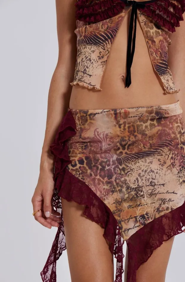 Mini Skirts Women Jaded London Celestia Lace Mini Skirt