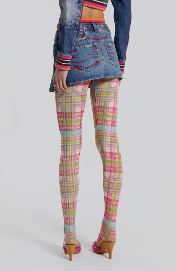 Mini Skirts Women Jaded London Sherbet Denim Side Pleat Mini Skirt