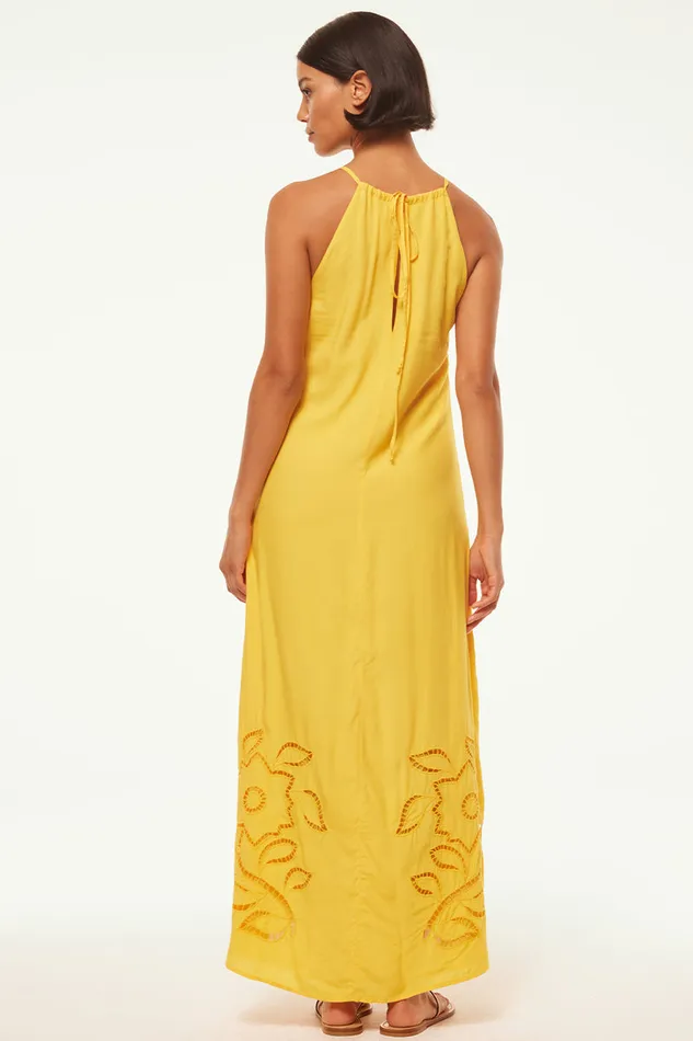 Misa Los Angeles Alejandra Dress Canary Eyelet Women Dresses