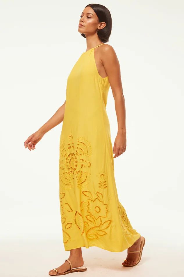 Misa Los Angeles Alejandra Dress Canary Eyelet Women Dresses
