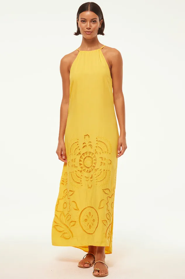 Misa Los Angeles Alejandra Dress Canary Eyelet Women Dresses