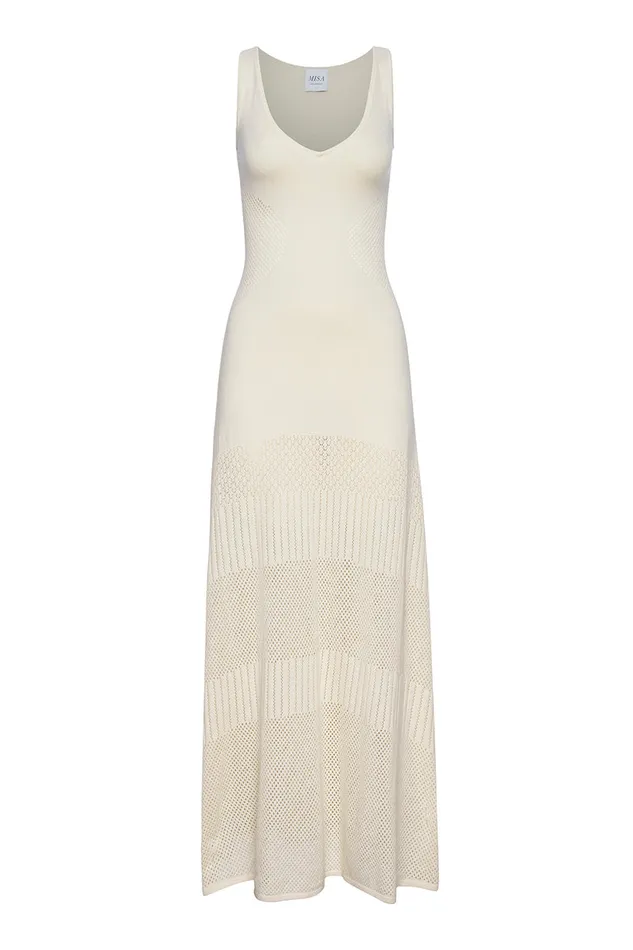 Misa Los Angeles Allison Dress Ivory Women Knits