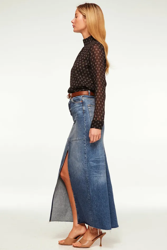 Misa Los Angeles Annie Top Black Lapis Eye Women Tops