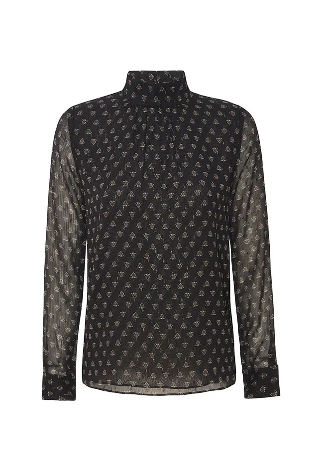 Misa Los Angeles Annie Top Black Lapis Eye Women Tops