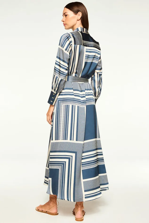 Misa Los Angeles Herminia Dress Linear Geo Women Dresses