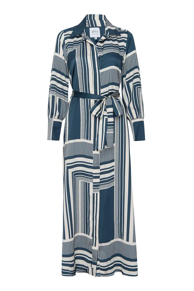 Misa Los Angeles Herminia Dress Linear Geo Women Dresses