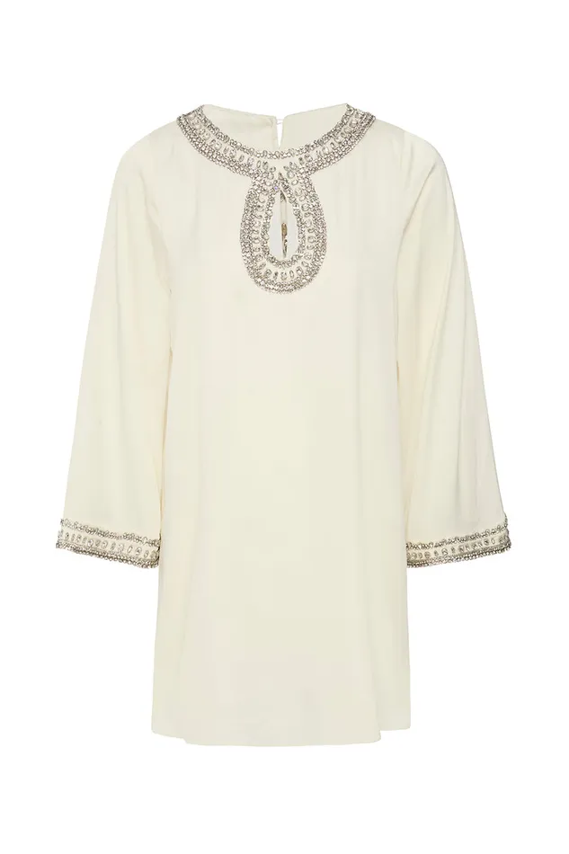 Misa Los Angeles Ivy Dress Ivory Satin Women Dresses