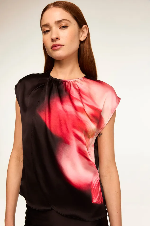 Misa Los Angeles Jessie Top Midnight Orchid Women Tops