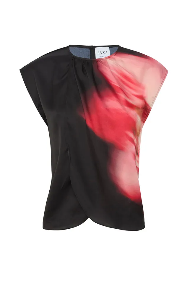 Misa Los Angeles Jessie Top Midnight Orchid Women Tops