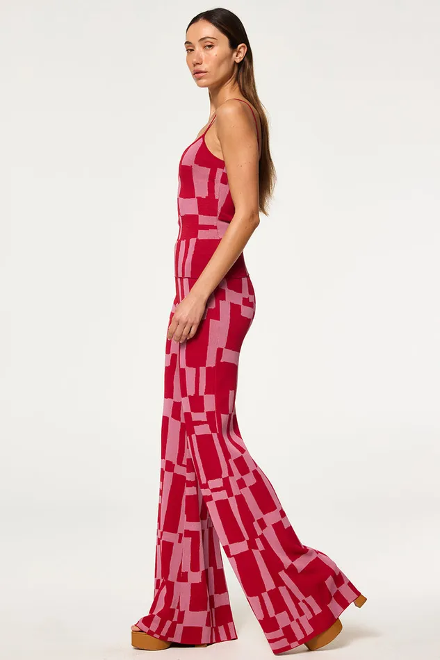 Misa Los Angeles Koa Pant Pink U0026 Red Women Knits