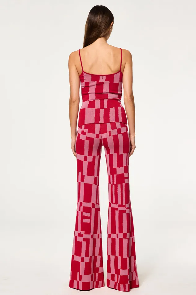 Misa Los Angeles Koa Pant Pink U0026 Red Women Knits