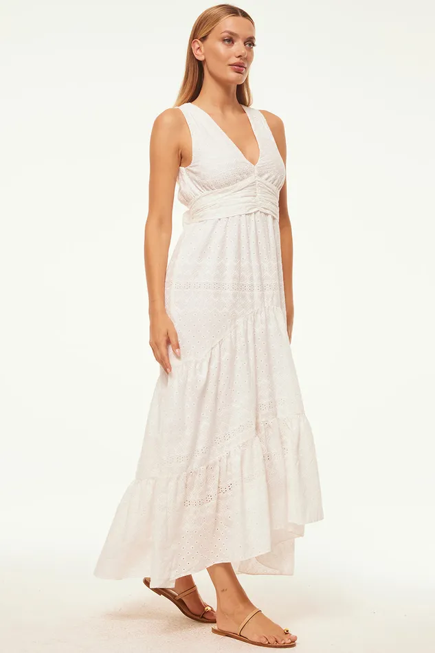 Misa Los Angeles Ksenia Dress White Eyelet Women Dresses Misa Los Angeles Ksenia Dress White Eyelet Women Dresses