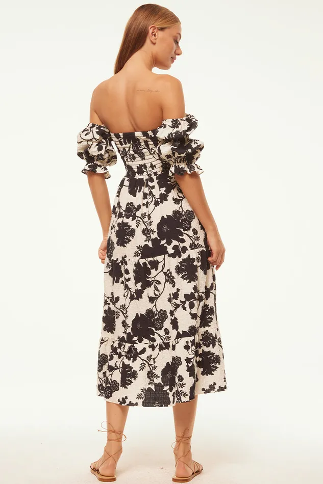Misa Los Angeles Margarita Dress Flora Negra Women Dresses Misa Los Angeles Margarita Dress Flora Negra Women Dresses