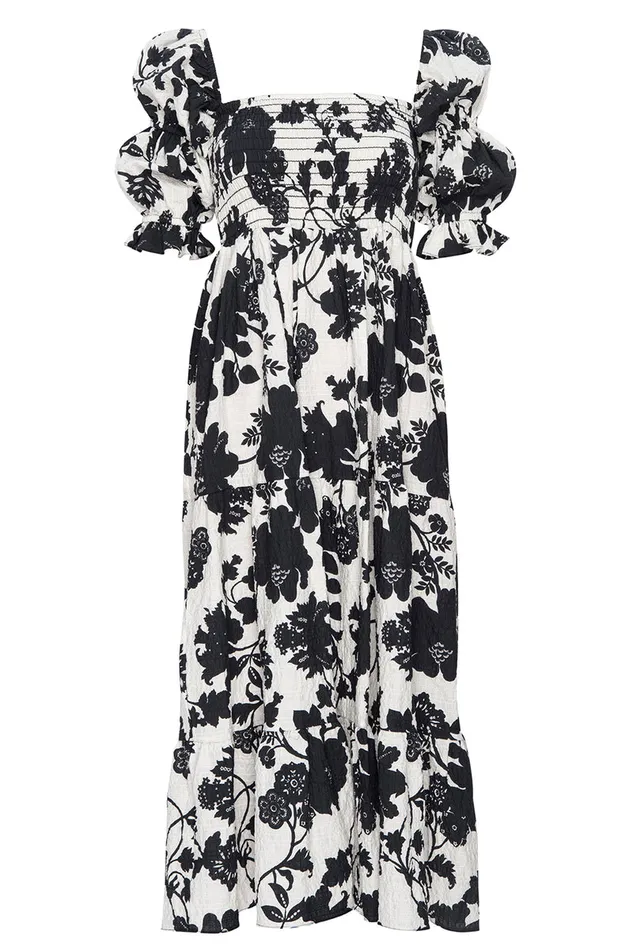Misa Los Angeles Margarita Dress Flora Negra Women Dresses Misa Los Angeles Margarita Dress Flora Negra Women Dresses