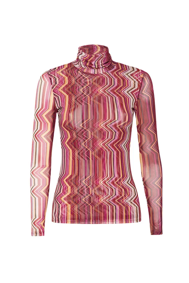 Misa Los Angeles Nadja Top La Banda Crimson Mesh Women Tops