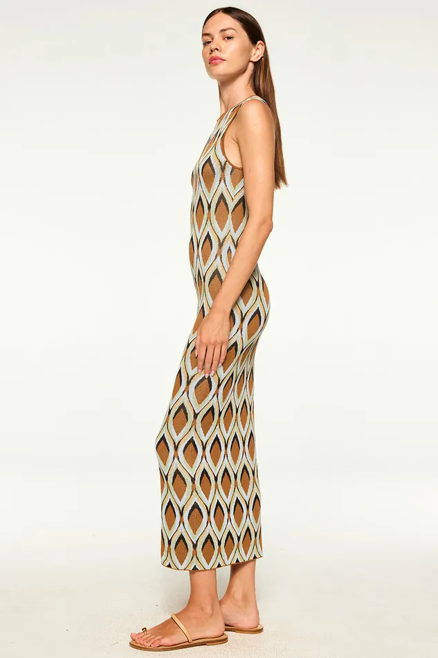 Misa Los Angeles Nakia Dress Brown Women Knits