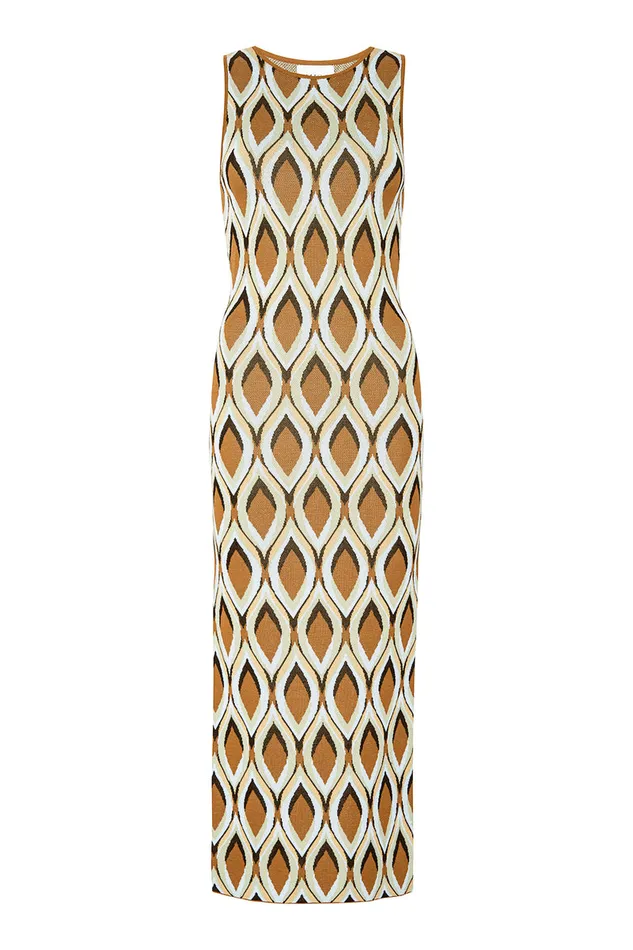 Misa Los Angeles Nakia Dress Brown Women Knits