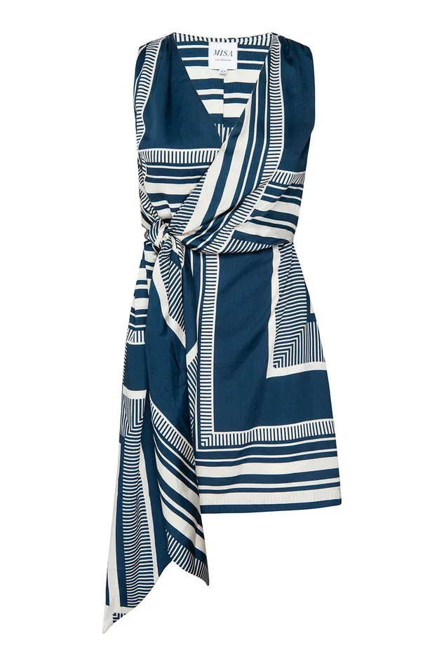 Misa Los Angeles Sakina Dress Linear Geo Women Dresses