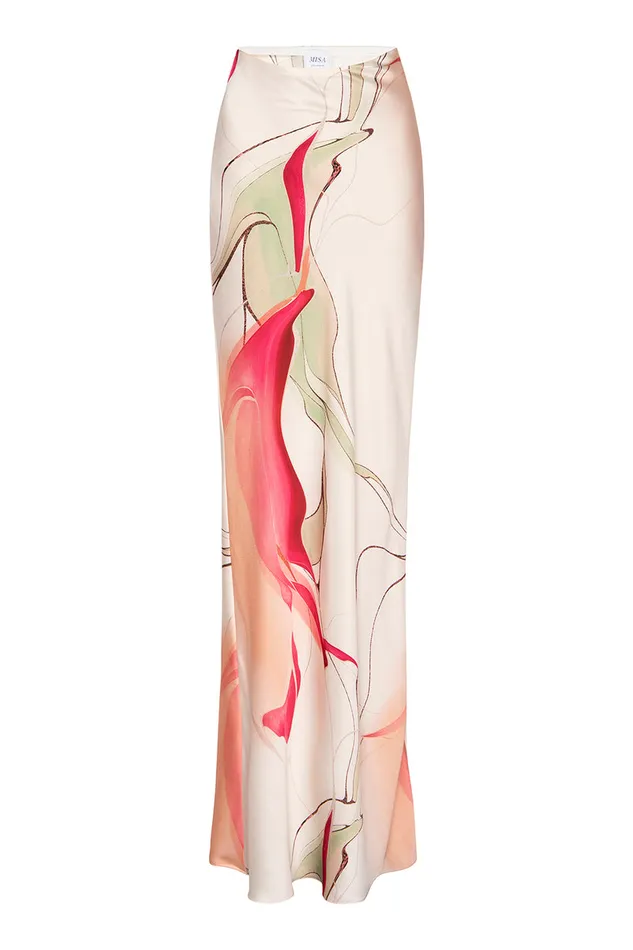 Misa Los Angeles Sierra Skirt Divine Marble Women Skirts and Shorts