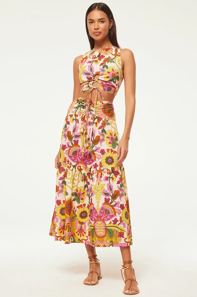 Misa Los Angeles Tanzia Top Floral Corsica Multi Women Tops