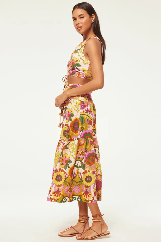 Misa Los Angeles Tanzia Top Floral Corsica Multi Women Tops