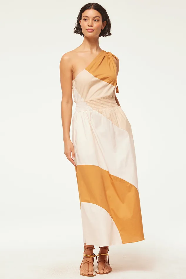 Misa Los Angeles Valerie Dress Stretch Poplin Mix Women Dresses