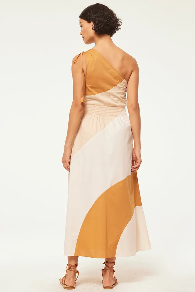 Misa Los Angeles Valerie Dress Stretch Poplin Mix Women Dresses
