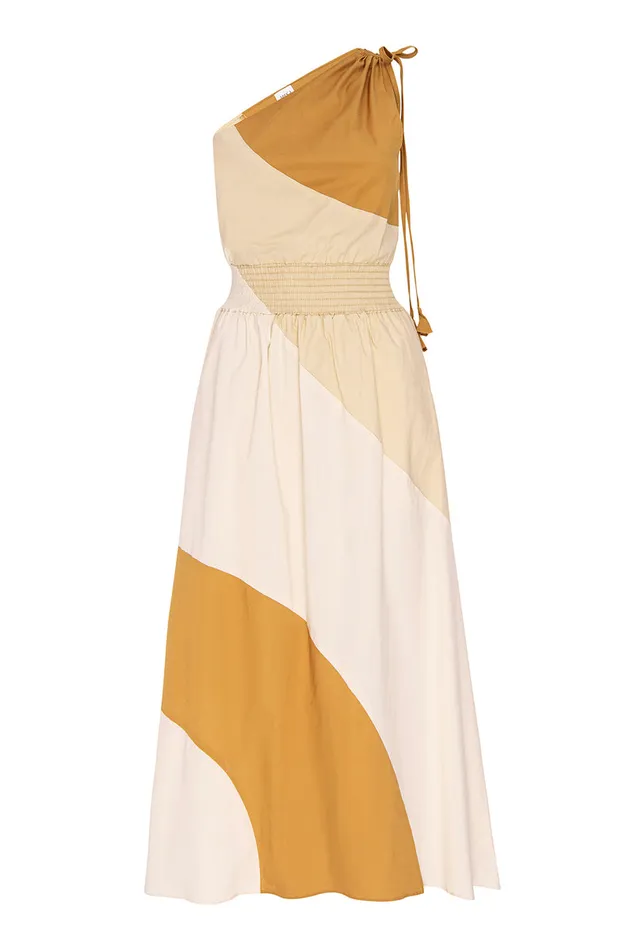 Misa Los Angeles Valerie Dress Stretch Poplin Mix Women Dresses