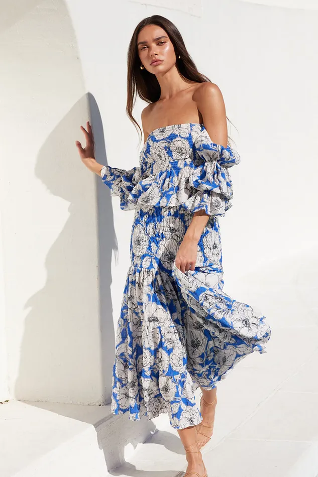 Misa Los Angeles Vida Top Gardenia Crinkle Women Matching Sets