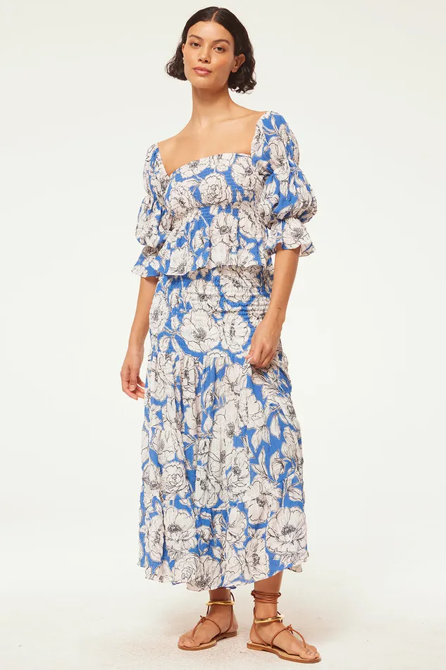 Misa Los Angeles Vida Top Gardenia Crinkle Women Matching Sets