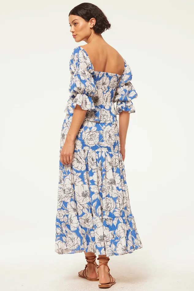 Misa Los Angeles Vida Top Gardenia Crinkle Women Matching Sets
