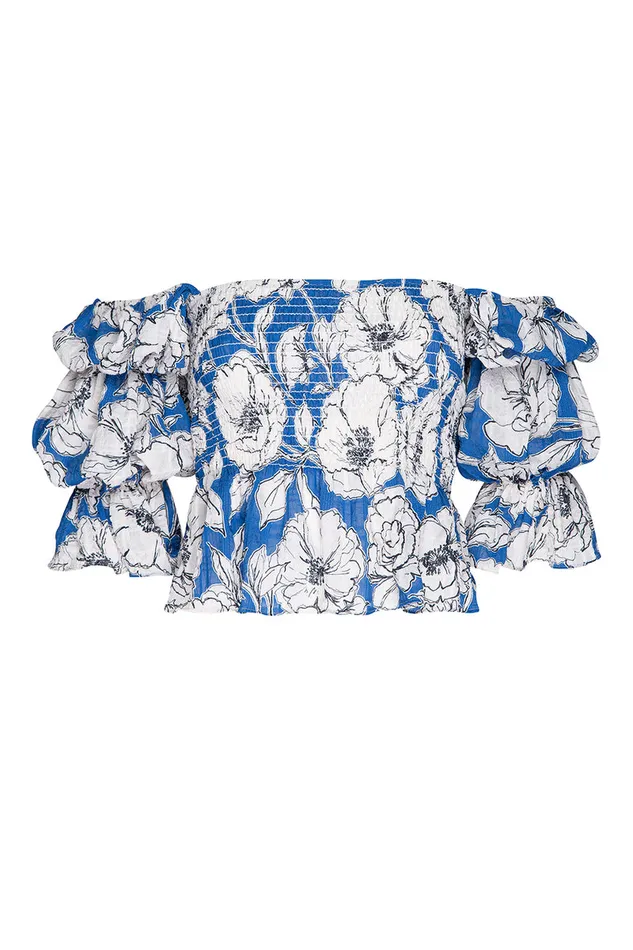 Misa Los Angeles Vida Top Gardenia Crinkle Women Matching Sets