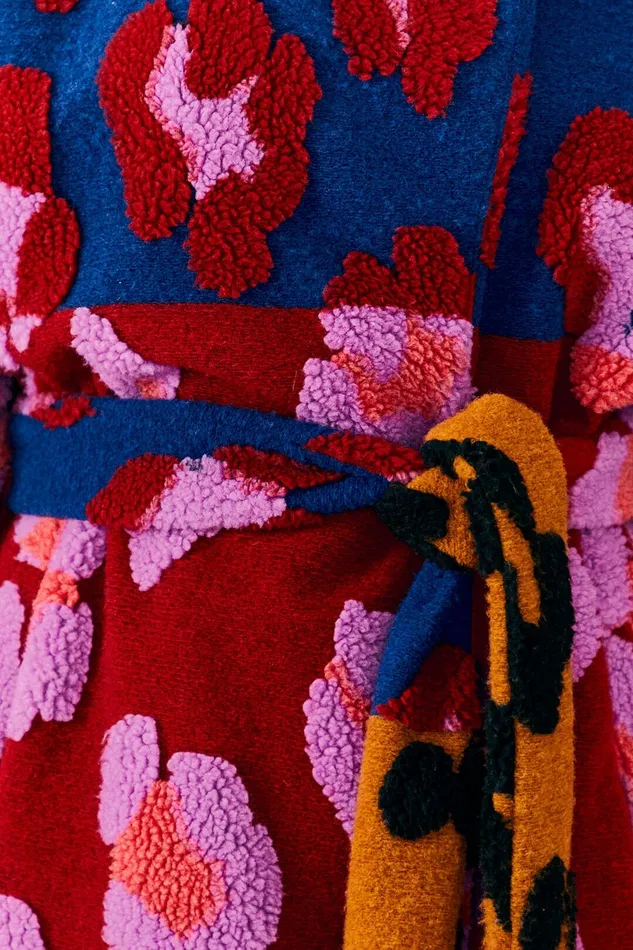 Mixed Leopards Fleece Coat Women Farm Rio Coats