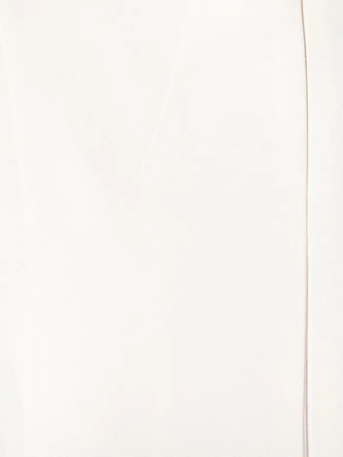 Mock Neck Double Face Wool 34 Length Sleeve Dress Offwhite Women Akris Dresses