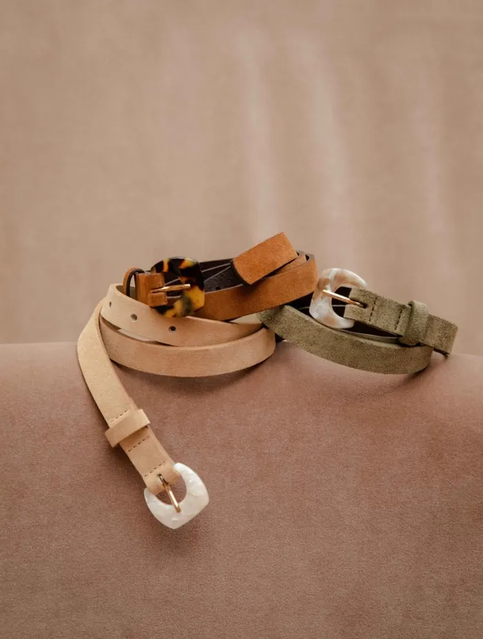 Mogliano Camel Women Bobbies Belts Mogliano Camel Women Bobbies Belts