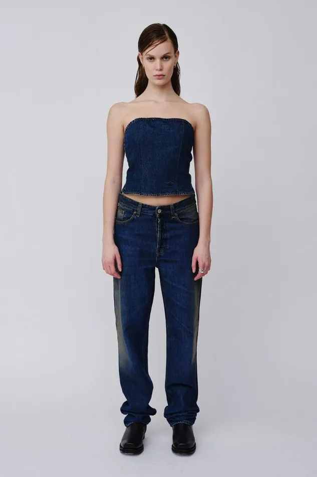Monica Rinse Blue 8211 Rinse Blue Women Won Hundred Tops and Tshirts