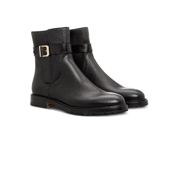 Moreschi Boots Black Leather Ankle Boot 8211 Women