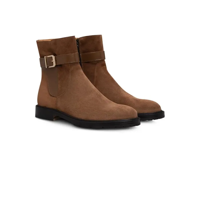 Moreschi Boots Brown Leather Ankle Boot 8211 Women