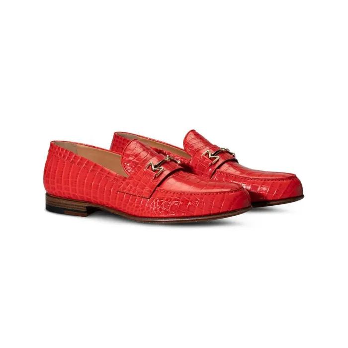 Moreschi Loafers FOR HIM 8211 Red Leather Loafer 8211 Men