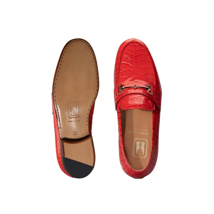 Moreschi Loafers FOR HIM 8211 Red Leather Loafer 8211 Men