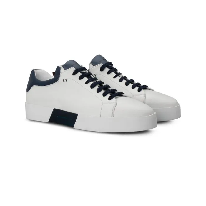 Moreschi Sneakers White And Blue Sneaker 8211 Men