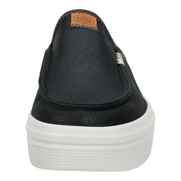 Mules Austin Lift Leather Women Black 8211 heydude Apparel