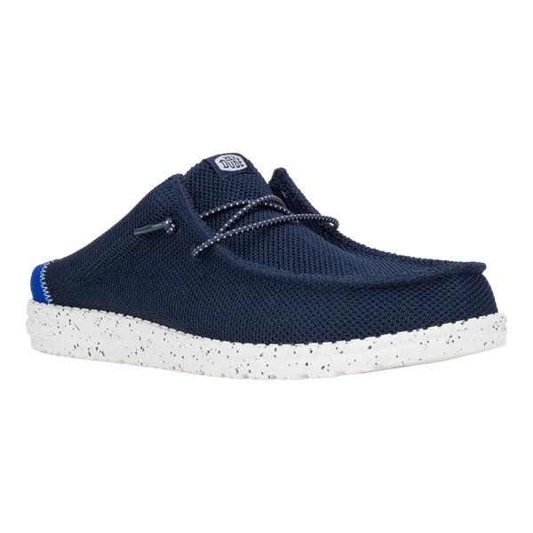 Mules Wally Slip Varsity Navy heydude Apparel