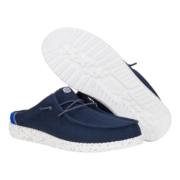Mules Wally Slip Varsity Navy heydude Apparel