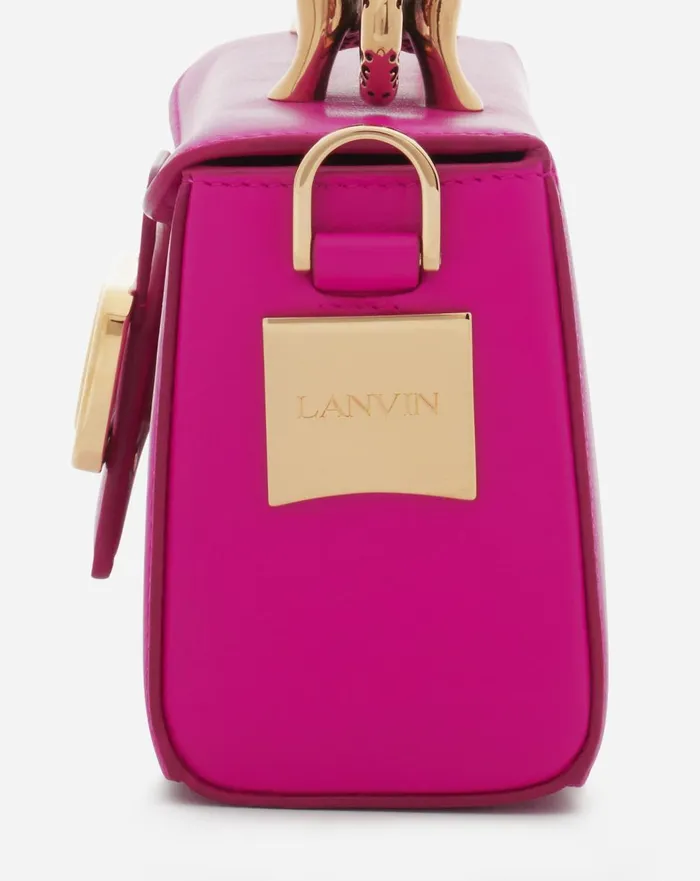 Nano Pencil Cat Leather Bag Fuchsia Women Lanvin Mini Bags and Clutches