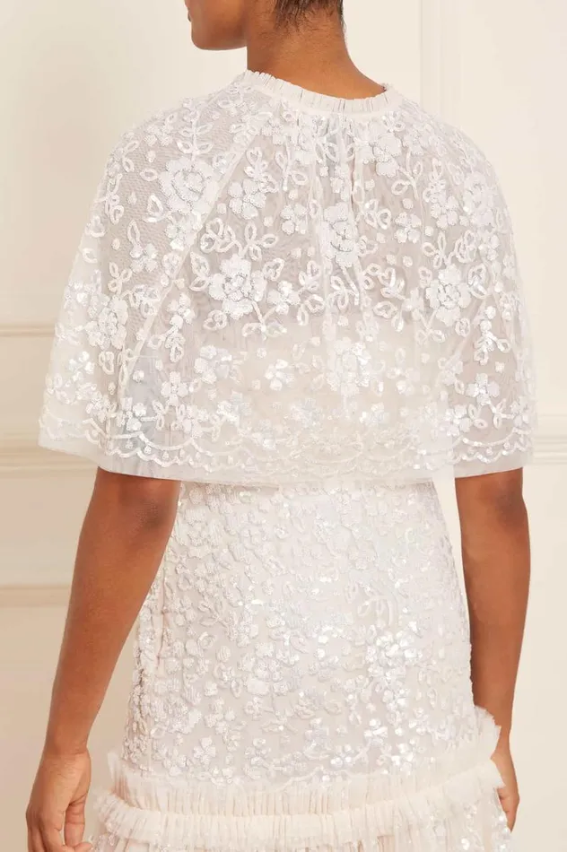 Needle and Thread Capes Regal Rose Gloss Short Open Cape Champagne 8211 Women