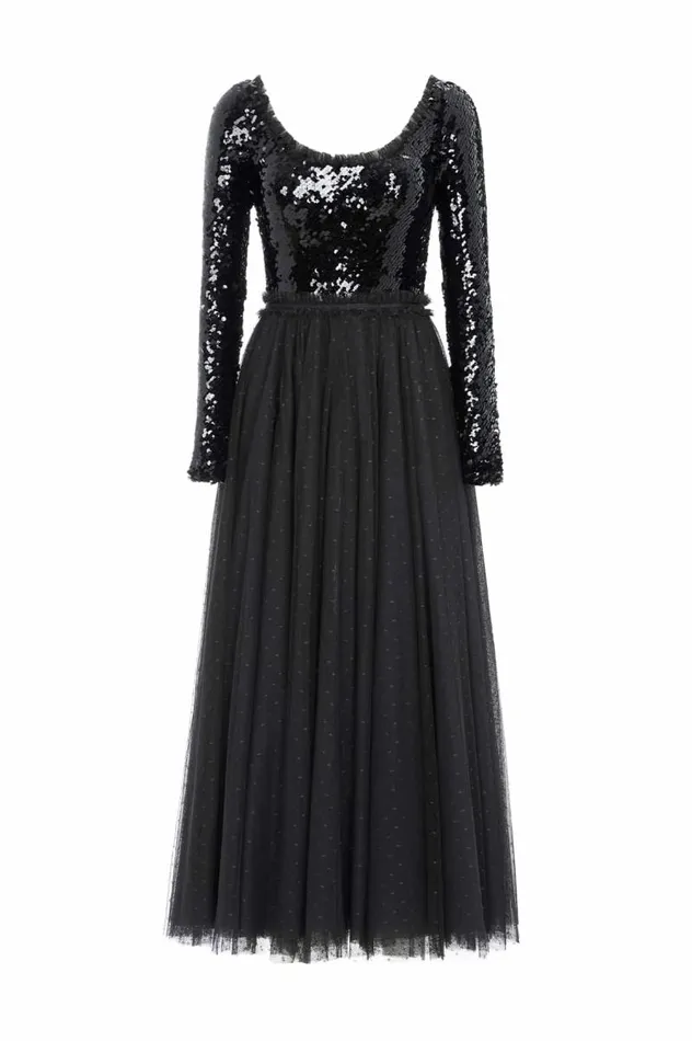 Needle and Thread Dresses Ballet Sequin Bodysuit Ankle Gown Black 8211 Women