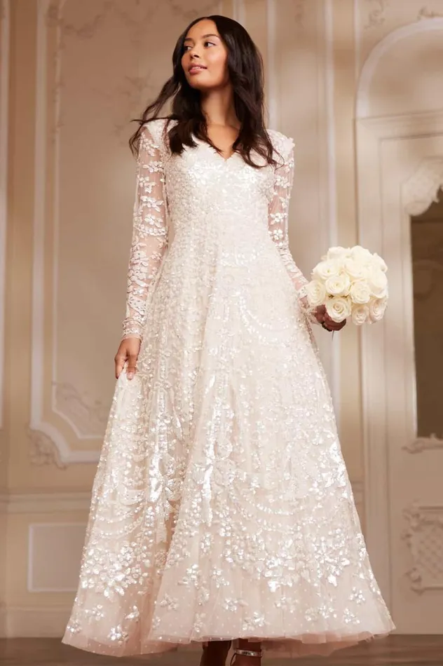Needle and Thread Dresses Chandelier Gloss Gown Champagne 8211 Women