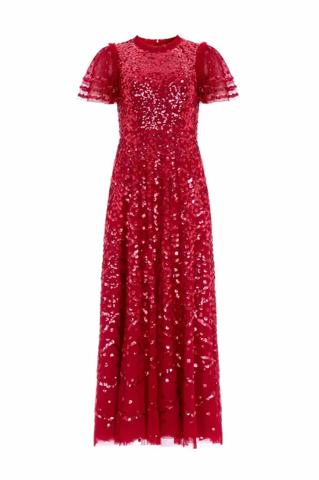 Needle and Thread Dresses Deco Dot Ankle Gown Red 8211 Women